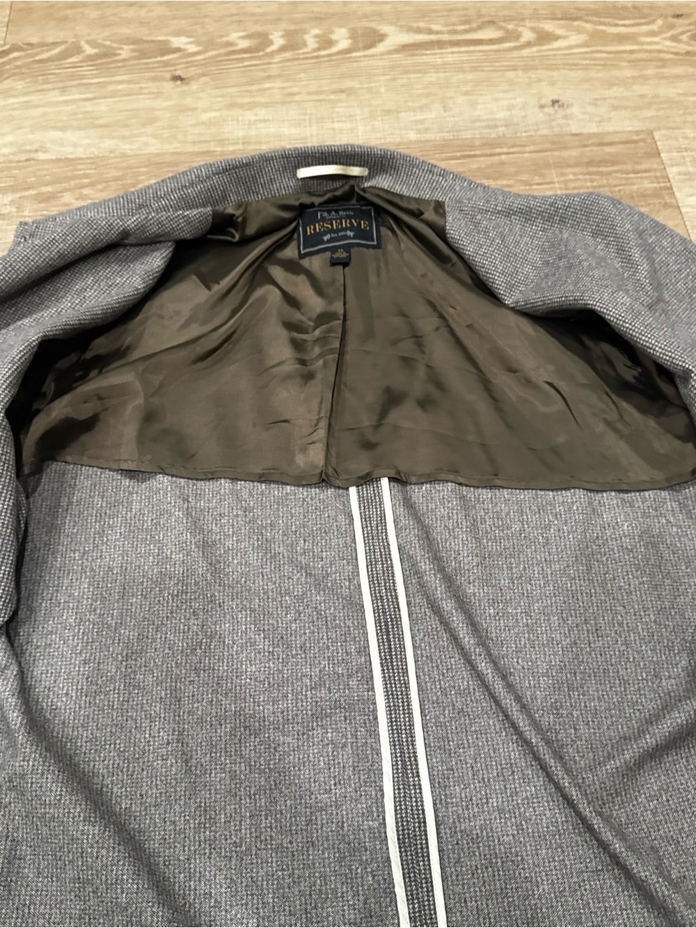 J.S. Bank Reserve Men’s XL Brown Chore Jacket Textured 4 Pocket - Picture 6 of 8